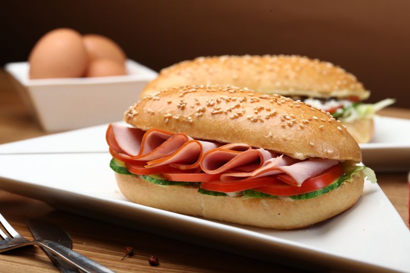 Dions Italian sub sandwich with fresh ingredients