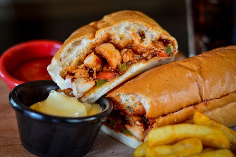 Meatball sub sandwich warm and hearty at Dions