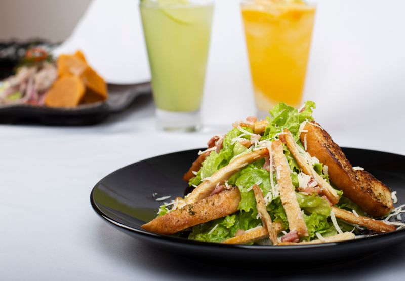 Classic Caesar salad at Dions restaurant Albuquerque