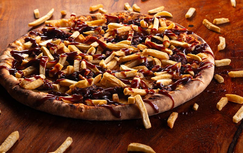 Pepperoni dion's pizza loaded with toppings